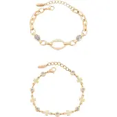 Faina Pulseira ouro / transparente