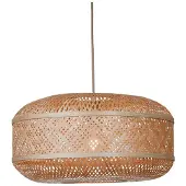 Good&Mojo Candeeiro suspenso Langkawi, natural, Ø 50 cm, bambu, E27
