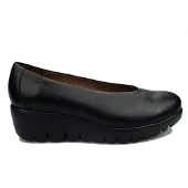 Wonders para mulher. C-33100_2525_5792 Mocassins de couro Fly Preto (38), 3 a 5cm, Nenhum, Casual