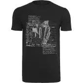 Mister tee Camisa ' Tupac Lyrics' cinzento / cinzento escuro / preto / branco