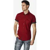 KOROSHI Camisa vermelho escuro