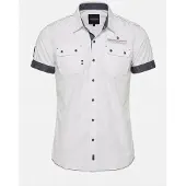 KOROSHI Camisa navy / branco