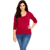 HEINE Pullover vermelho rubi