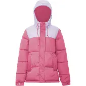 Libbi Casaco de inverno roxo pastel / pitaya
