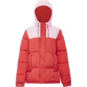 Libbi Casaco de inverno rosa pastel / vermelho fogo