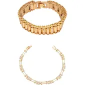 Faina Pulseira ouro / transparente