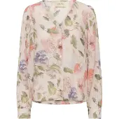 Cream Blusa bege / verde claro / roxo claro / cor-de-rosa