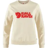 Fjällräven - Sweats - Fjällräven Logo Sweater W Chalk White Flame Orange para Mulher - Tamanho XS