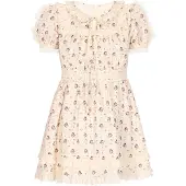 MyMo Pop Vestido bege claro / navy / vermelho claro
