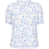Usha Blusa azul claro / branco