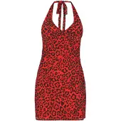Faina Vestido 'Festive' vermelho / preto