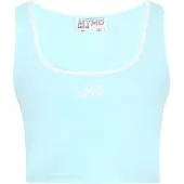 Mymo Top aqua / offwhite