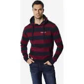 KOROSHI Sweatshirt navy / vermelho escuro / branco