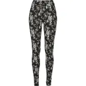 Urban Classics Leggings preto / branco