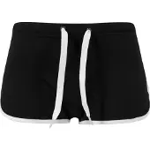 Urban Classics Calças preto / branco