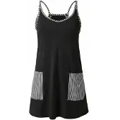 Imily Bela Vestido cinzento / preto / branco