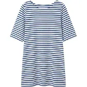 Imily Bela Vestido azul / branco
