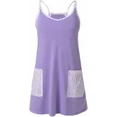 Imily Bela Vestido roxo / branco