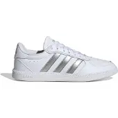 Adidas Sapatilhas baixas 'Breaknet Sleek' prata / branco