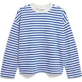 Armedangels Sweatshirt 'FRANKAA' ecru / azul