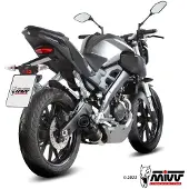MIVV Sistema De Escape Completo Homologado Gp 1x1 Yamaha Mt-125 15-19/yzf R125 14-18
