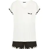 French Connection Pijama ecru / preto