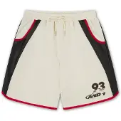 AND1 Calças '93 Getäfelte' ecru / vermelho / preto
