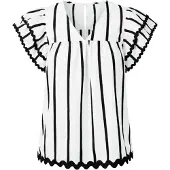 Imily Bela Blusa preto / branco