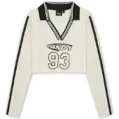 AND1 Camisa '93 Airtex' ecru / preto