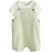 Next Jardineira verde pastel / offwhite