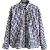 Next Camisa navy / pó / branco