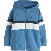 Next Casaco em moletão navy / azul claro / branco