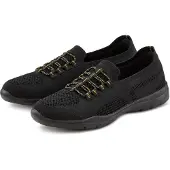 LASCANA Sapatilhas slip-on amarelo / preto