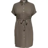 ONLY Carmakoma Vestidos camiseiros 'CARMetta' chocolate