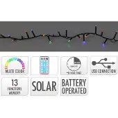 Basics Grinalda De Luzes Solar 240 Led 10 M