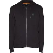 BOSS para homem. 50508578 Sweatshirt preta com capuz e fecho de correr (L), Preto, Casual, Algodão