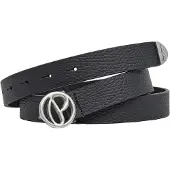 Pepe Jeans para mulher. PL0200007 Cinto Piper preto (M), Casual, Pele