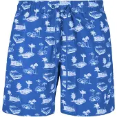Urban Classics Calções de banho azul / branco