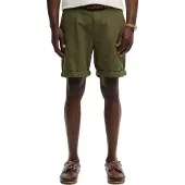 Superdry para homem. M7110487A Calções Premium Textured Chino verde (30), Casual, Algodão