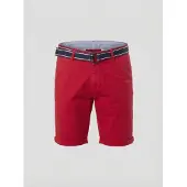 KOROSHI Calças chino vermelho sangue