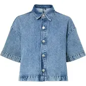 Pieces Blusa 'PCSky' azul ganga