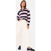 Lipsy Pullover azul escuro / rosa claro