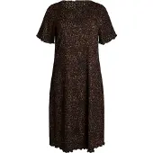 Zizzi Vestido 'Vtalia' castanho / castanho escuro