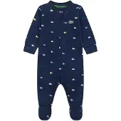 Lacoste Kids Macacão De Manga Comprida Footed Croco Print