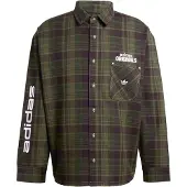 Adidas Originals Camisa De Manga Comprida Flannel Button Up