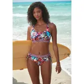 Venice beach Top de biquíni verde / petróleo / laranja / bordeaux