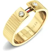 Tommy Hilfiger Gold-plated Anello with crystals Stripes 2781052 - Circuit: 52 mm