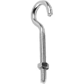 Cofan Parafuso De Gancho Com Porca M12x100 Mm 10 Unidades