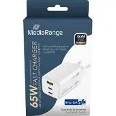 MediaRange Carregador De Parede Usb-a E Usb-c 65w