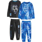 Next Pijama azure / cinzento / preto / branco natural